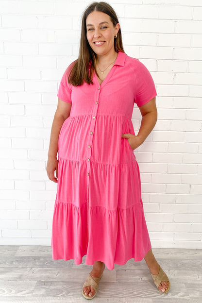 Alyssa Midi Dress - Summer Brights