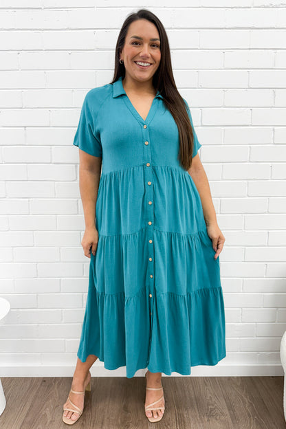 Alyssa Midi Dress - Summer Brights