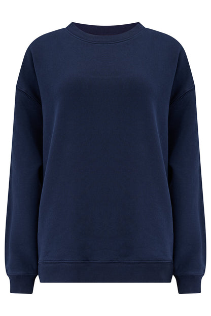 Eadie Relaxed Sweatshirt - Navy, Midnight Magic Tiger