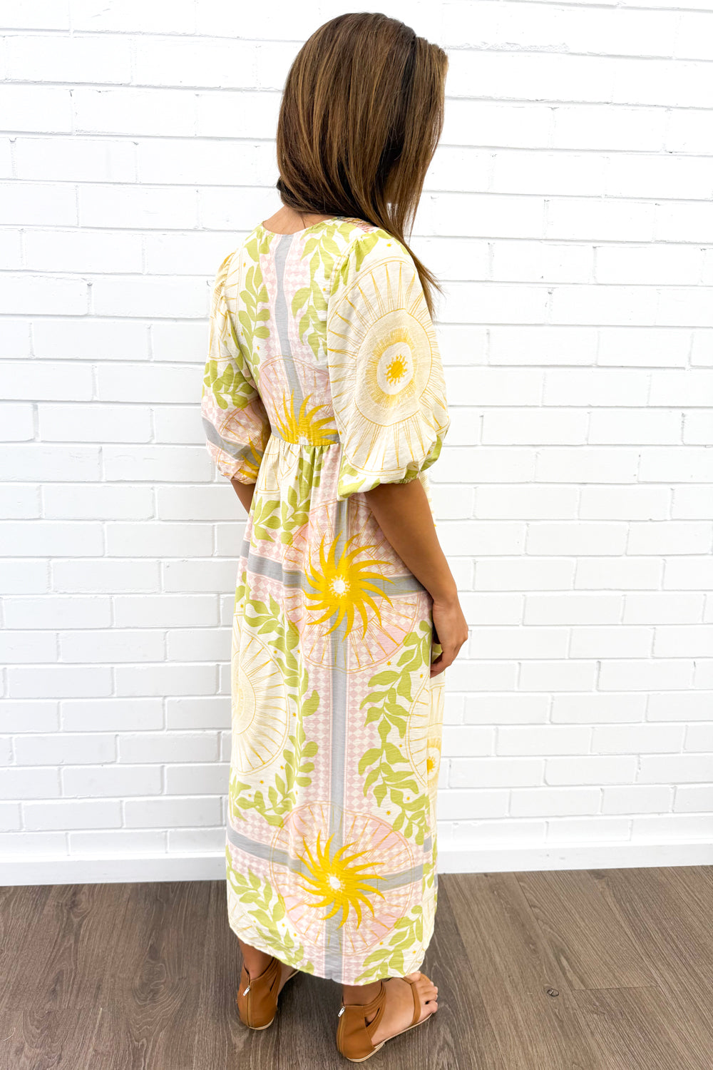 Finn Dress - Green Yellow Multi