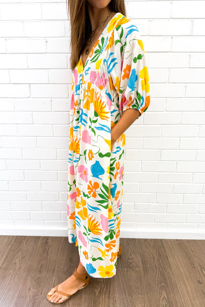 Finn Dress - Orange Multi