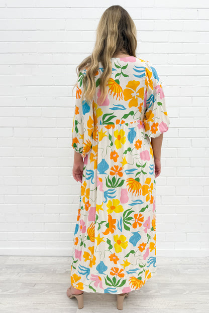 Finn Dress - Orange Multi