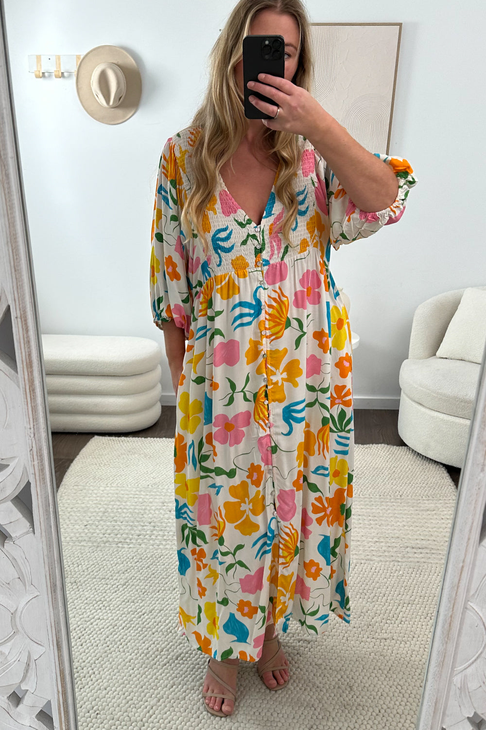 Finn Dress - Orange Multi