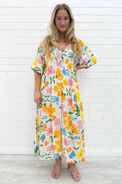 Finn Dress - Orange Multi