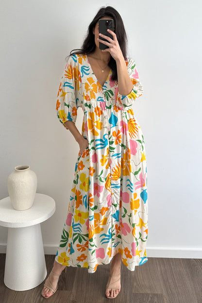 Finn Dress - Orange Multi