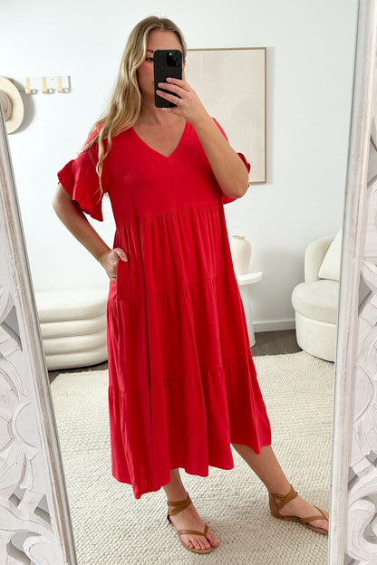 Michelle Midi Dress - Summer Brights