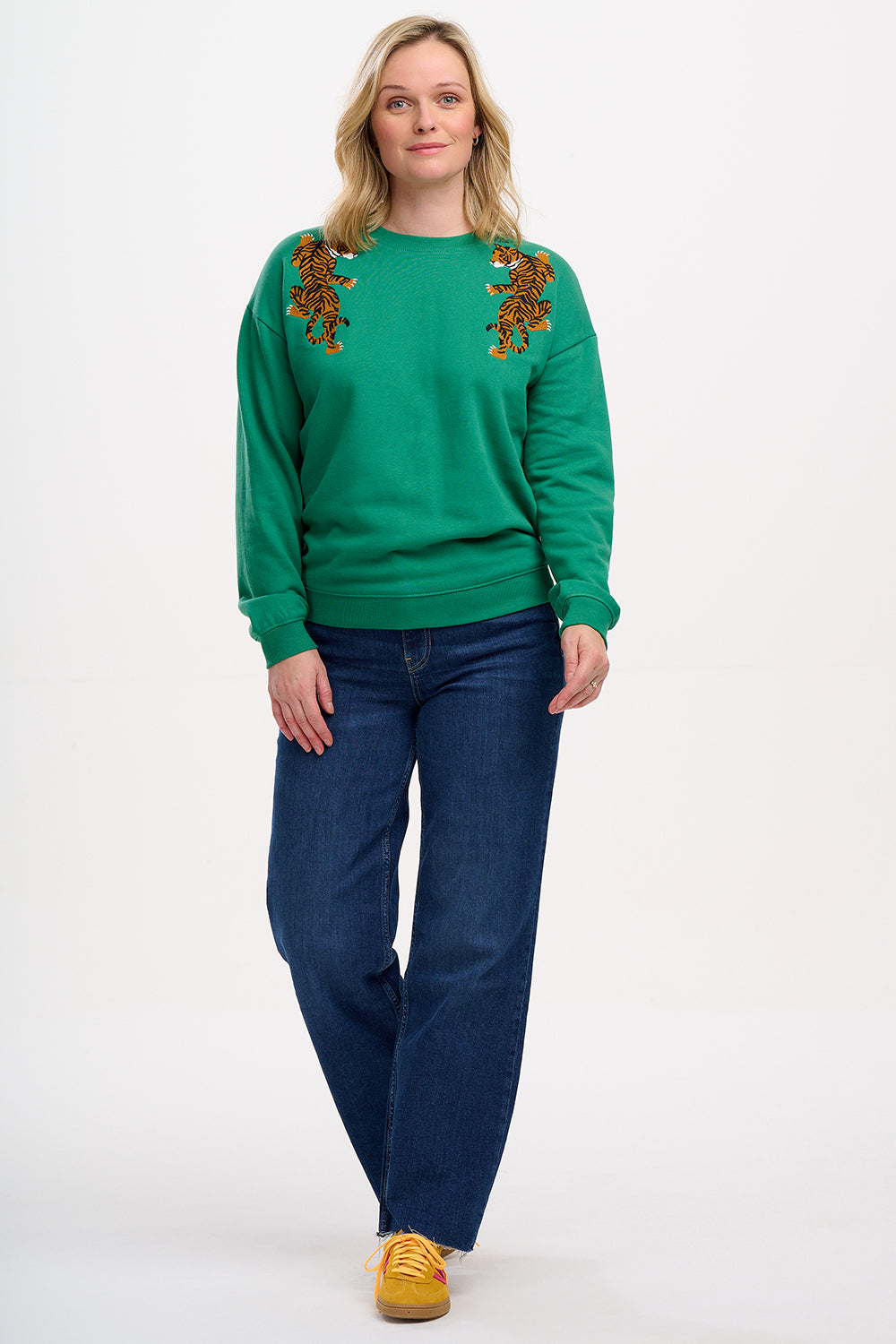 Noah Sweatshirt - Green, Climbing Tigers