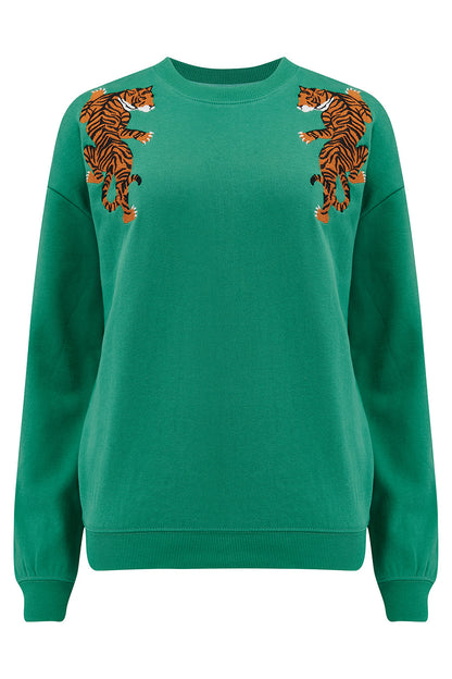 Noah Sweatshirt - Green, Climbing Tigers