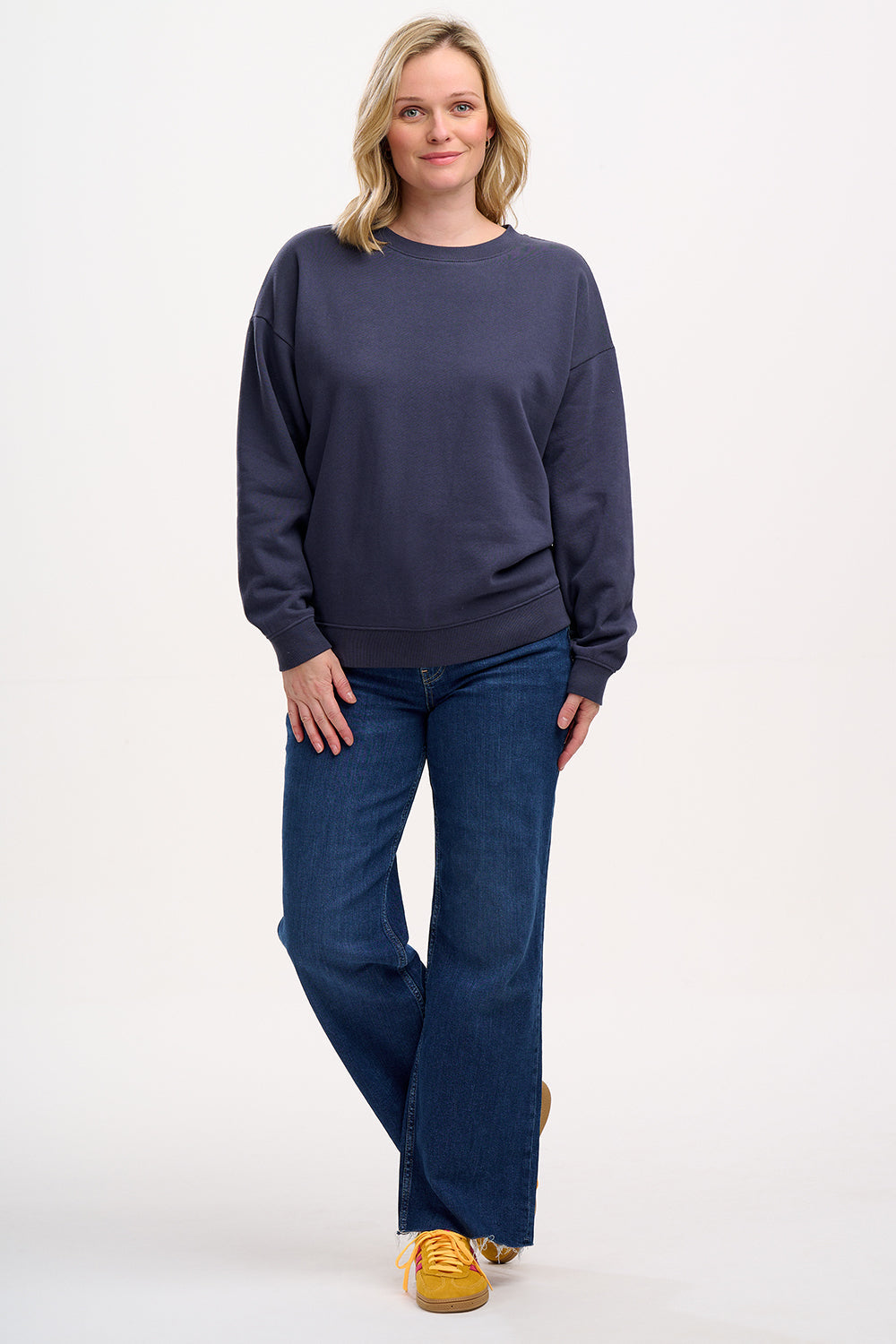 Eadie Relaxed Sweatshirt - Charcoal, Tiger & Stars