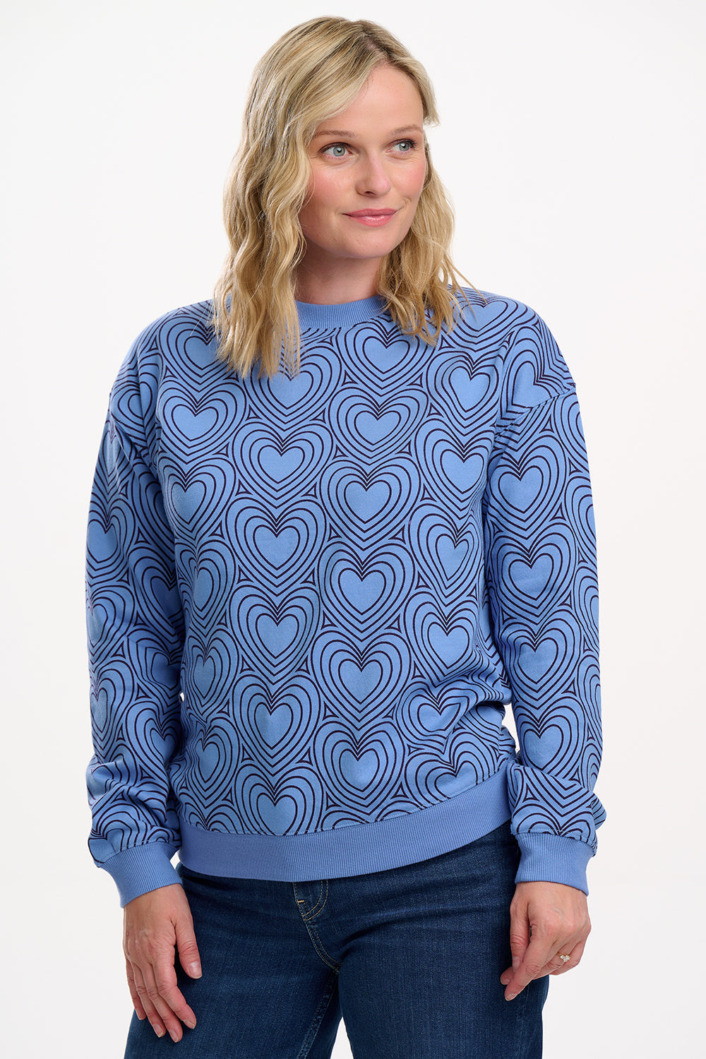 Noah Sweatshirt - Blue, Heart Explosion