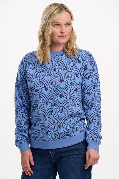 Noah Sweatshirt - Blue, Heart Explosion