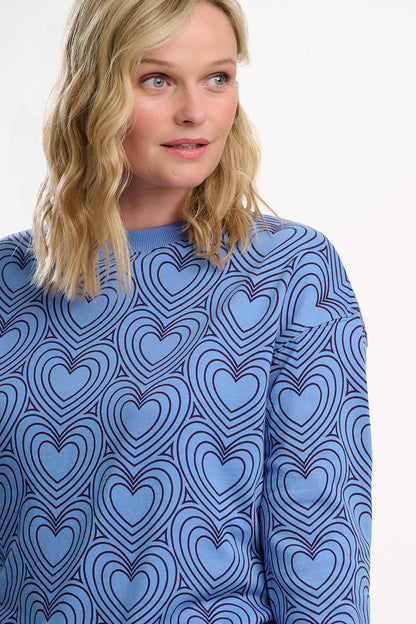 Noah Sweatshirt - Blue, Heart Explosion