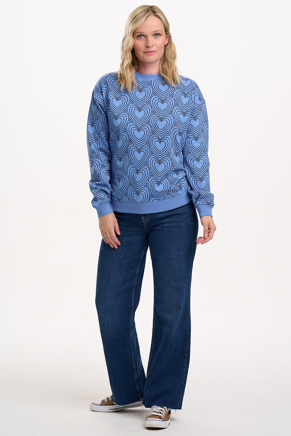 Noah Sweatshirt - Blue, Heart Explosion