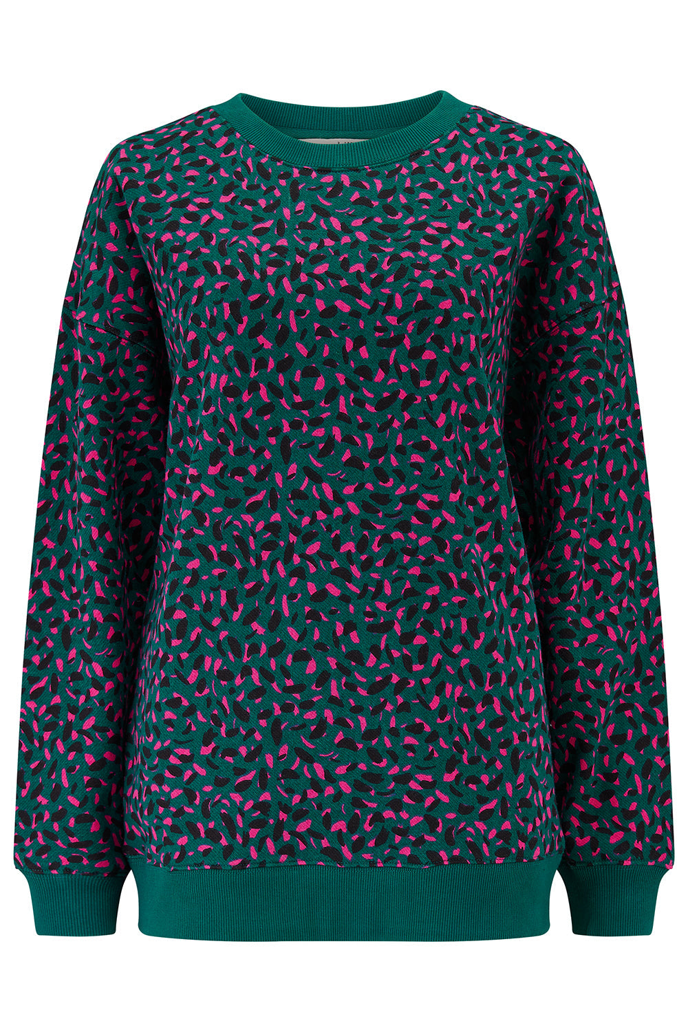 Eadie Relaxed Sweatshirt - Green, Layered Spot