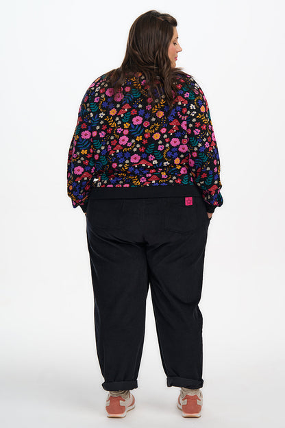 Noah Sweatshirt - Black/Multi, Toadstool Floral